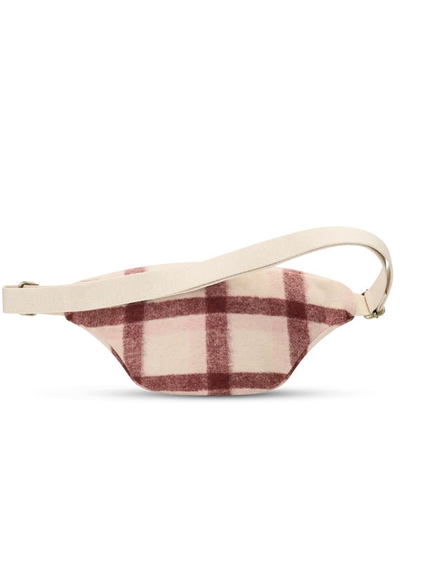 Sac banane Olivia - Tartan rose