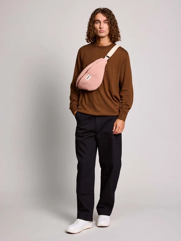 Sac banane Olivia - Teddy rose poudré