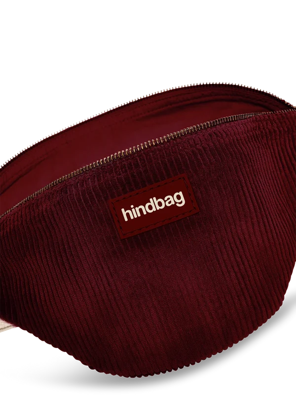 Sac banane Olivia - Velours bordeaux
