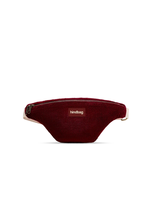 Sac banane Olivia - Velours bordeaux