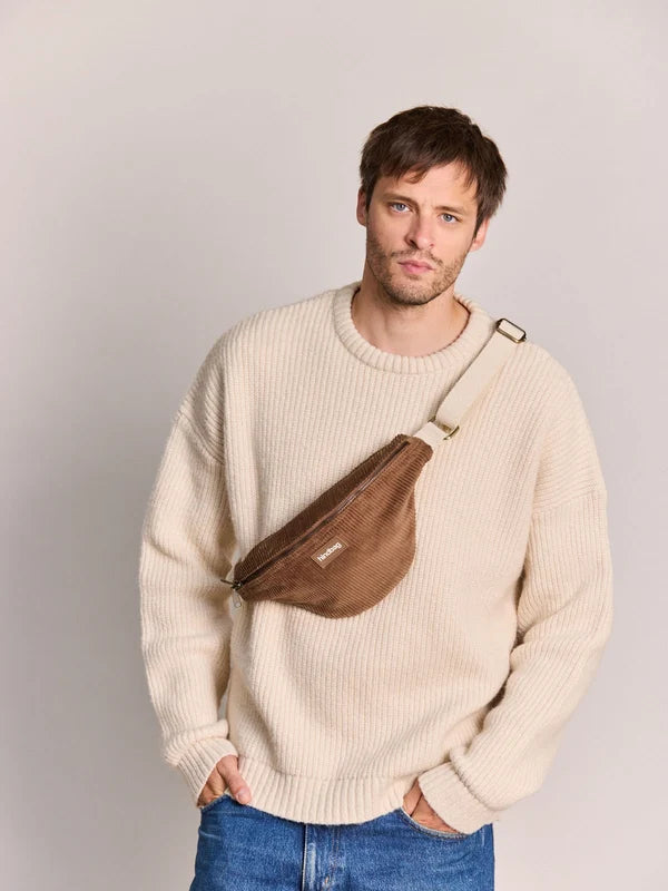 Sac banane Olivia - Velours macchiato
