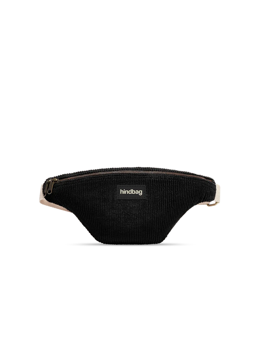 Sac banane Olivia - Velours noir