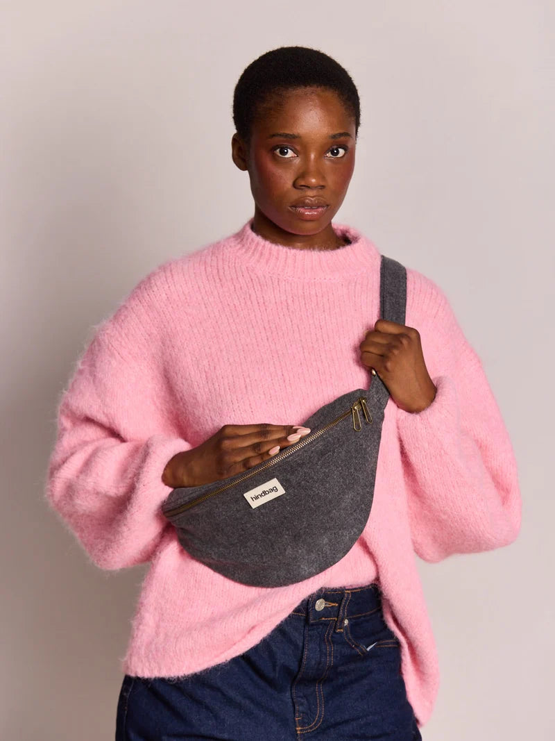 Sac banane Sasha - Denim gris foncé