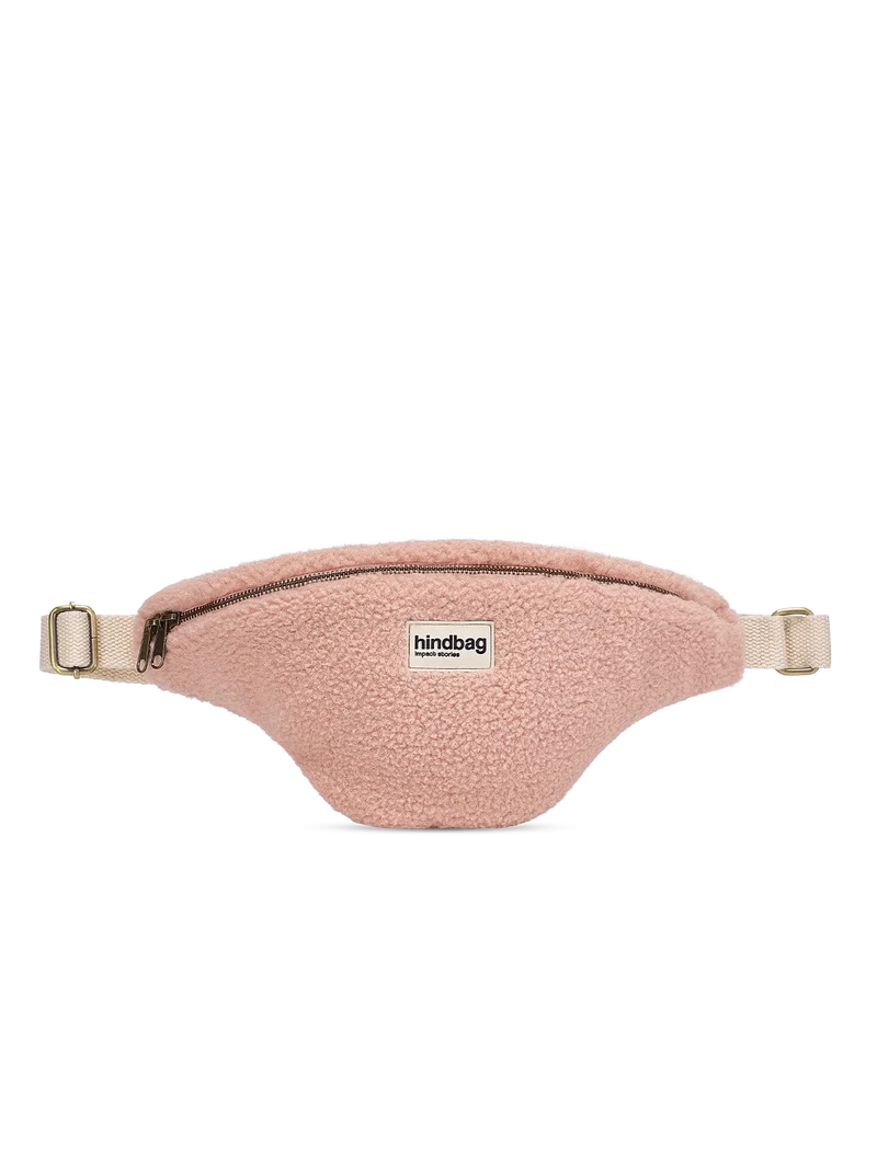 Sac banane Sasha - Teddy rose poudré