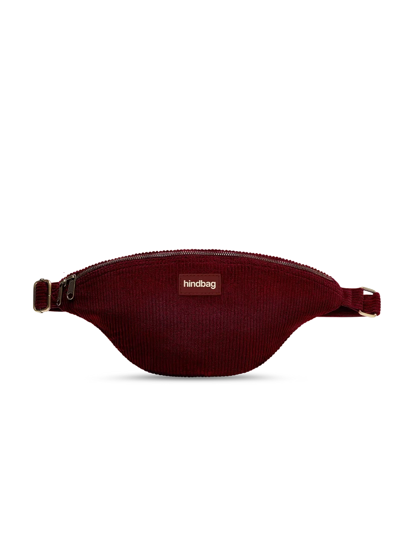Sac banane Sasha - Velours bordeaux