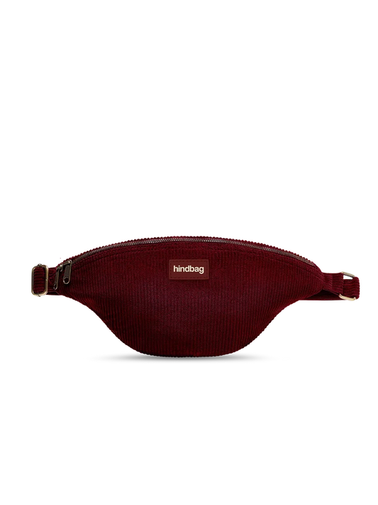 Sac banane Sasha - Velours bordeaux
