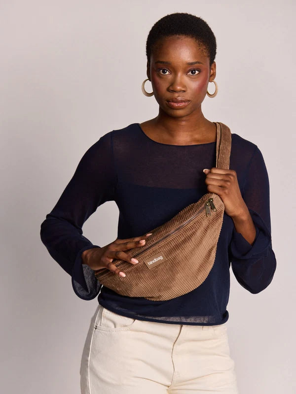 Sac banane Sasha - Velours macchiato