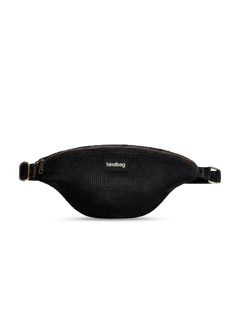 Sac banane Sasha - Velours noir