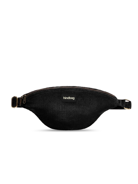 Sac banane Sasha - Velours noir