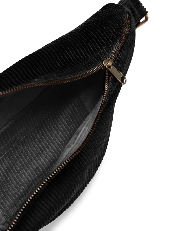 Sac banane Sasha - Velours noir