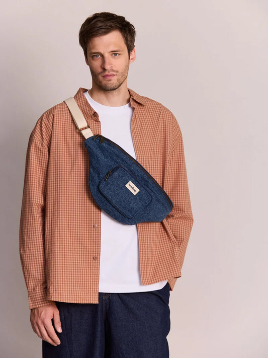 Sac banane XL Sofia - Denim bleu foncé