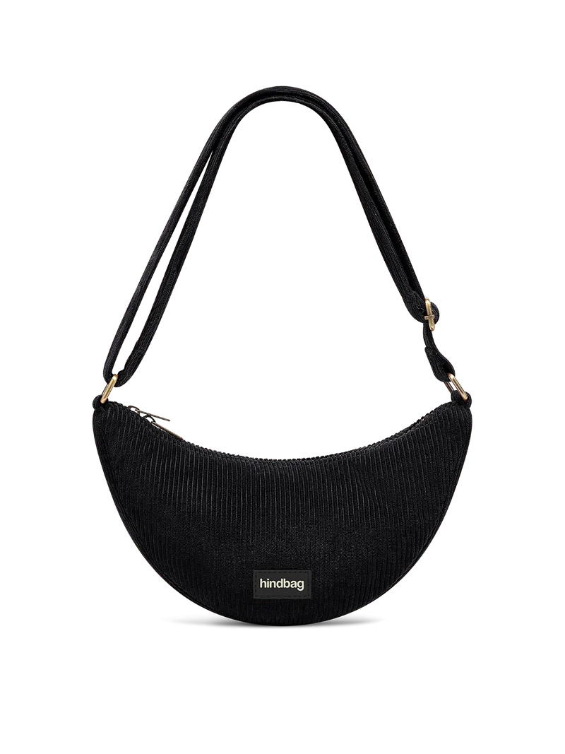 Sac banane Andrea - Velours noir