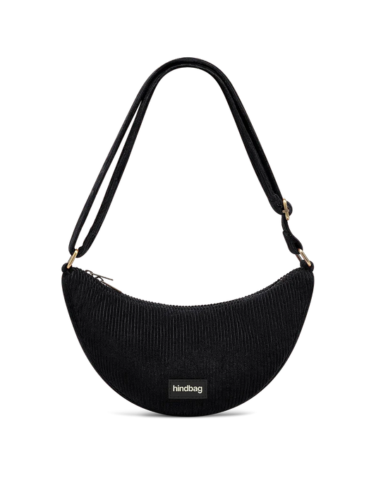 Sac banane Andrea - Velours noir