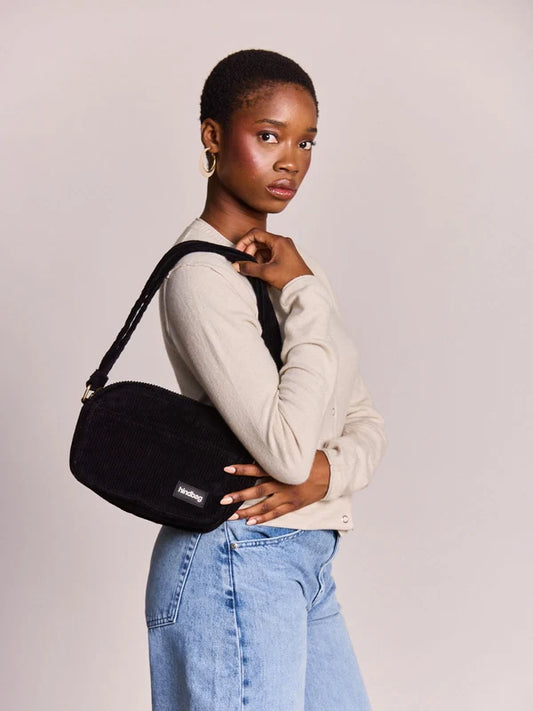 Sac bandoulière Nino - Velours noir