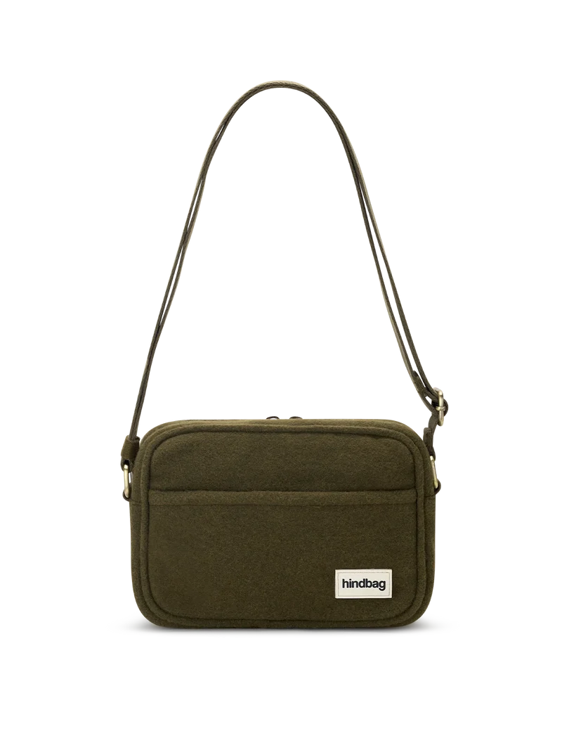 Sac bandoulière Nino - Effet lainé khaki