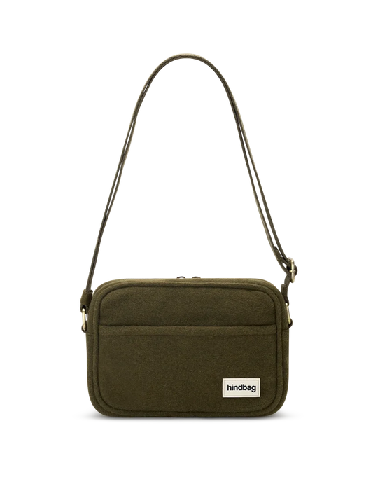 Sac bandoulière Nino - Effet lainé khaki