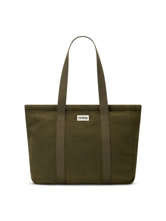 Sac cabas César - Effet lainé khaki