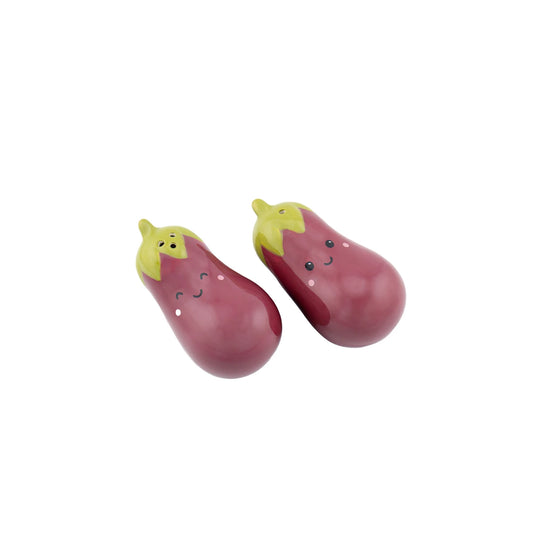 Salière et poivrière Aubergine