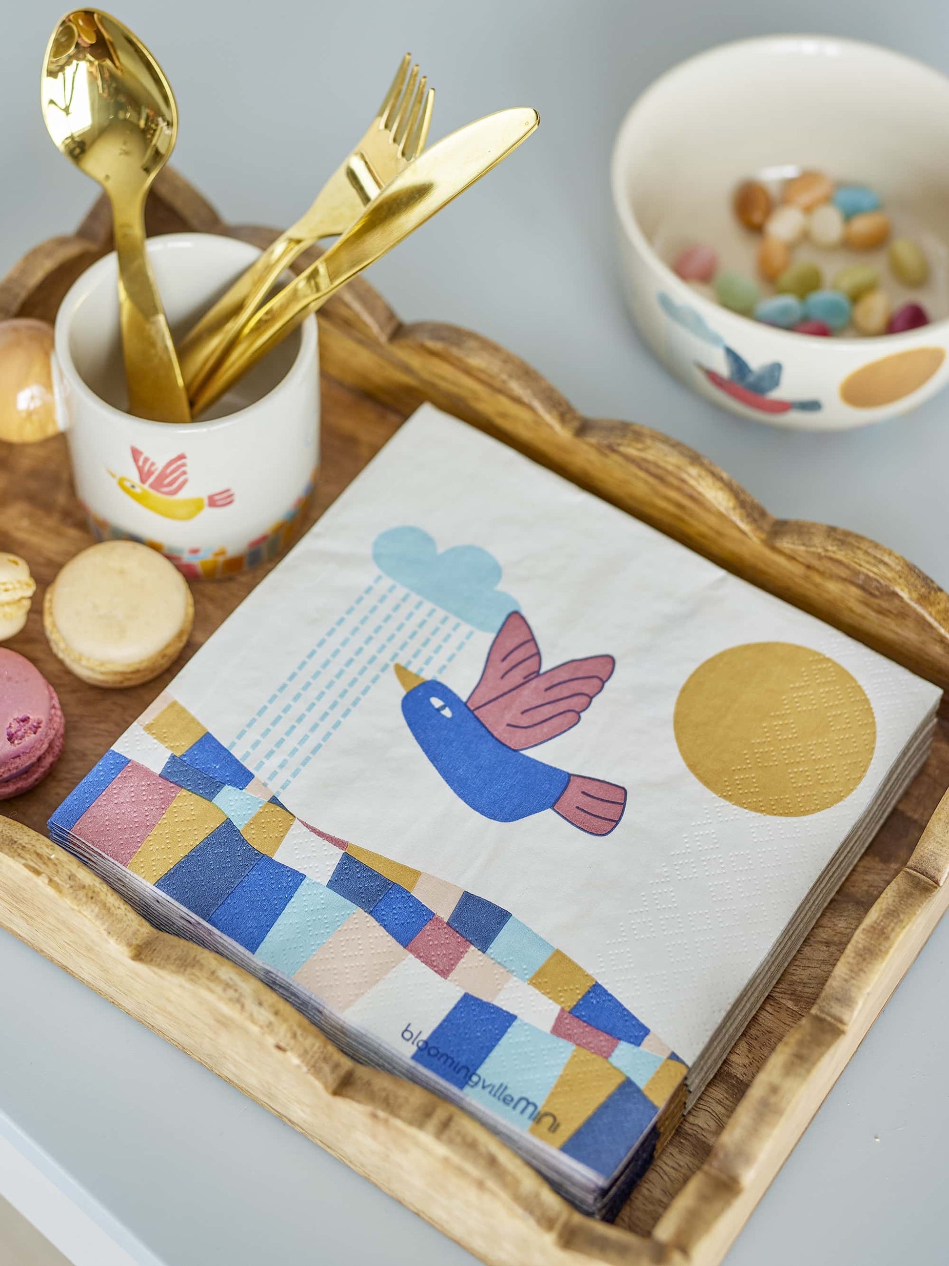 Serviettes en papier Colorine - Nature — Bloomingville , Lyon