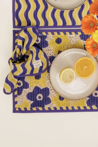 Serviette de table Mita - Waves mango