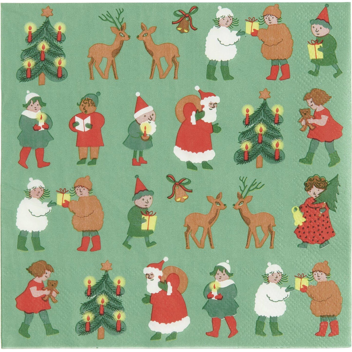 Serviettes en papier personnages de Noël