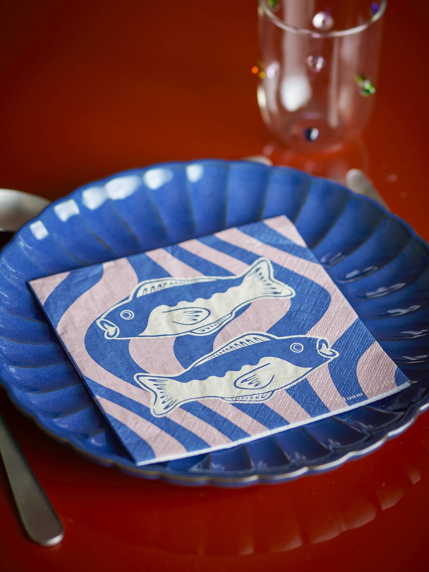 Serviettes en papier Remy - Bleu — Bloomingville , Lyon