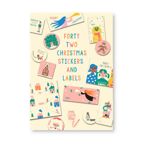 Set de 42 stickers de Noël - Fun christmas - Emma Cooter