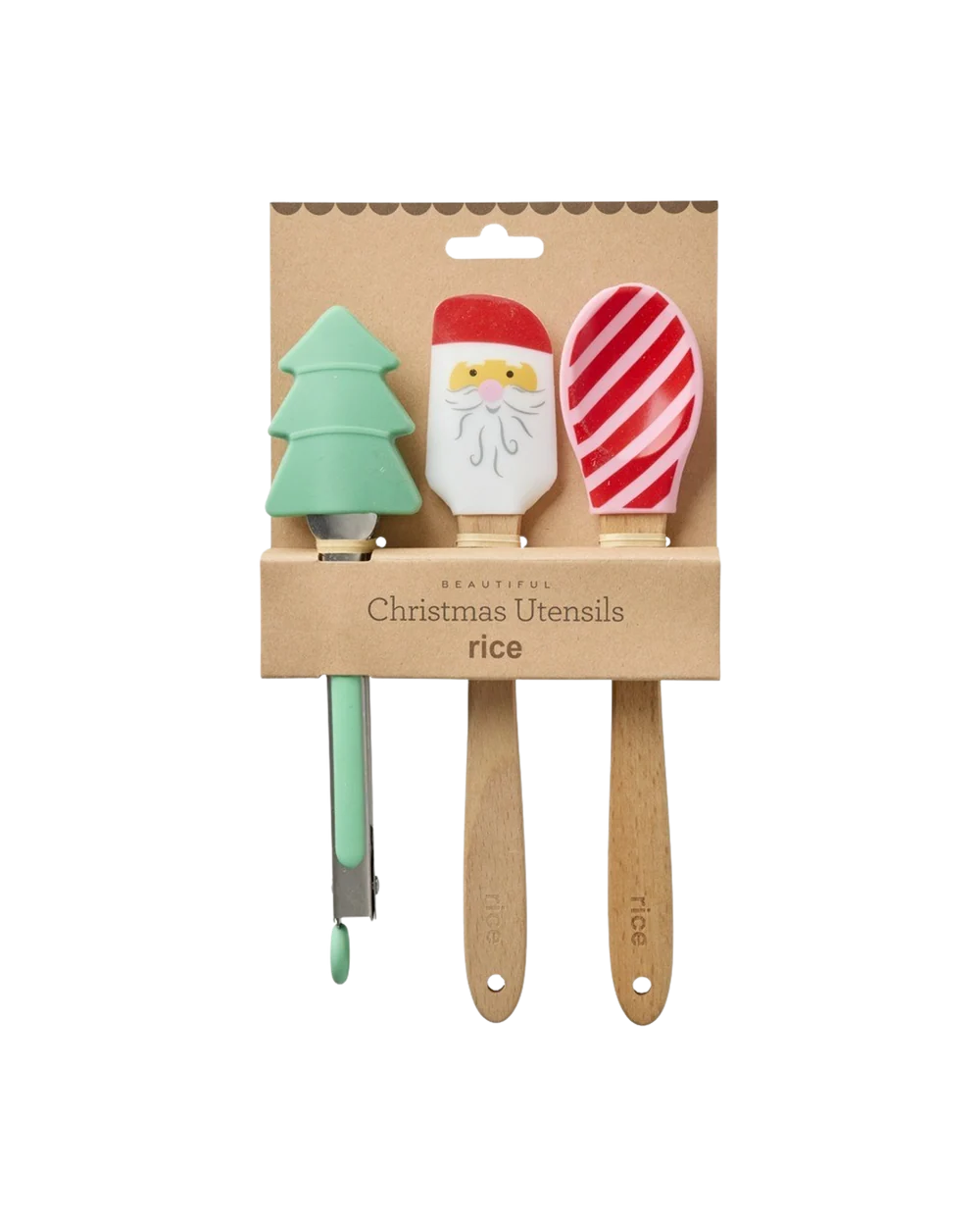 Set de 3 cuillères en silicone - Christmas