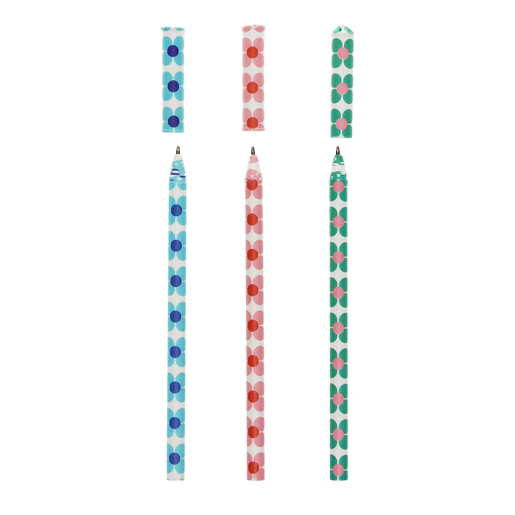 Lot de 3 stylos à bille en papier - Daisy