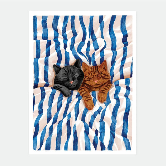 Affiche small - Sleeping cats