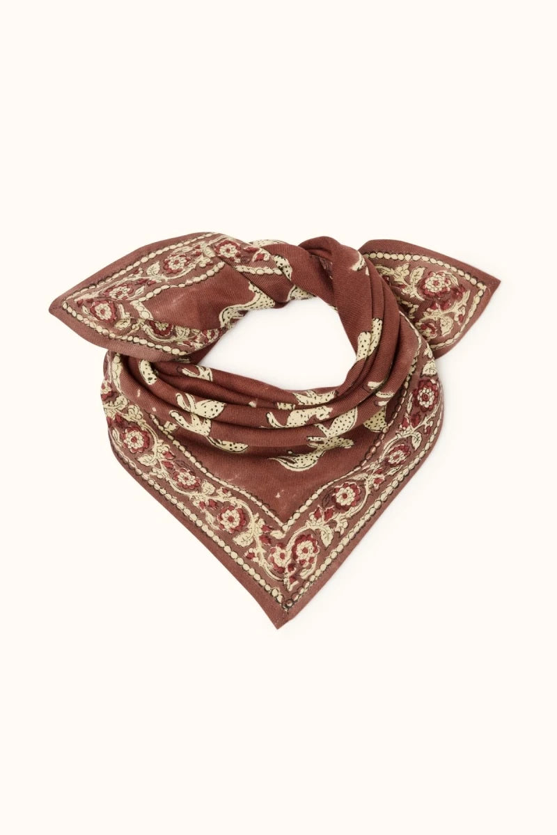 Small foulard Manika - Bengale chocolat