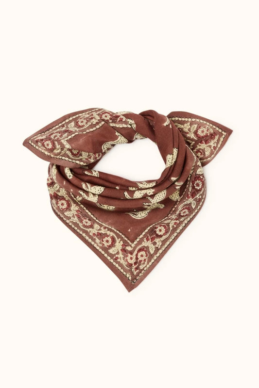 Small foulard Manika - Bengale chocolat