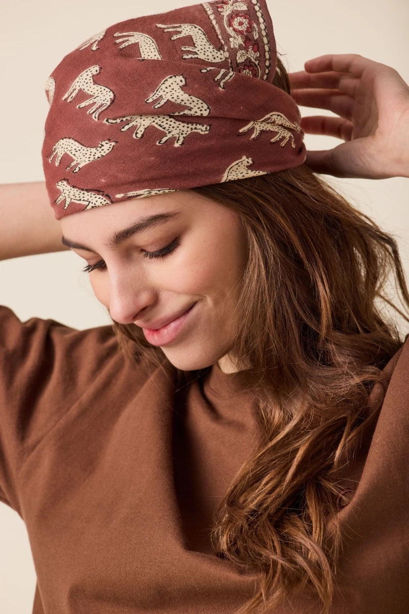Small foulard Manika - Bengale chocolat