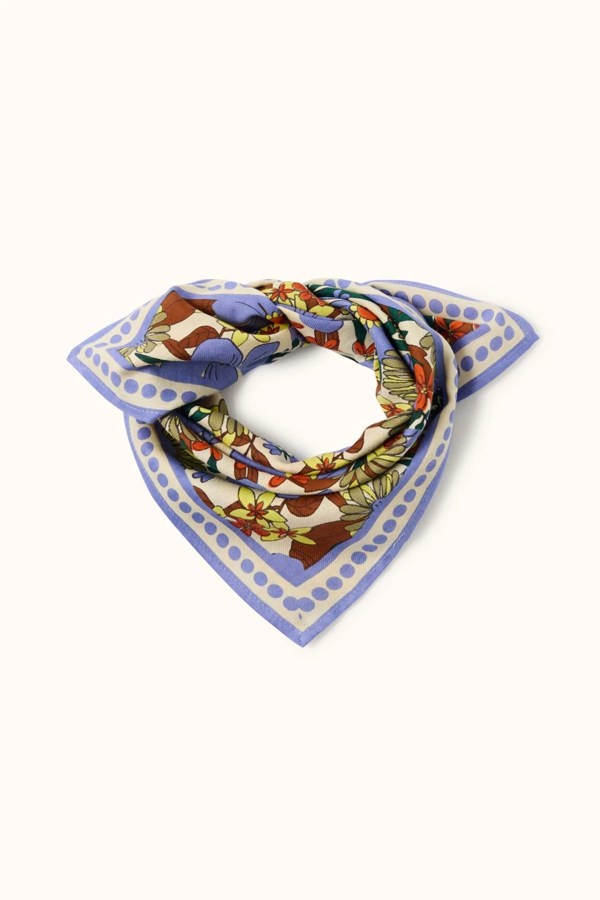 Small foulard Manika - Bouquet iris
