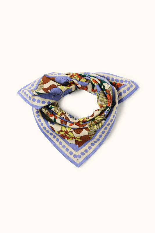 Small foulard Manika - Bouquet iris