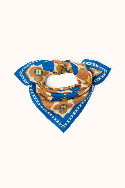 Small foulard Manika - Caleido true blue