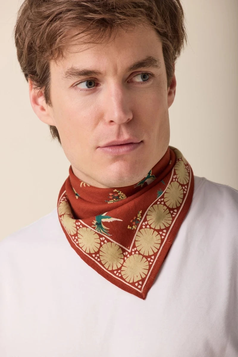 Small foulard Manika - Cerisier sierra