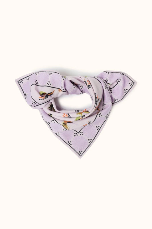 Small foulard Manika - Cerisier lilas