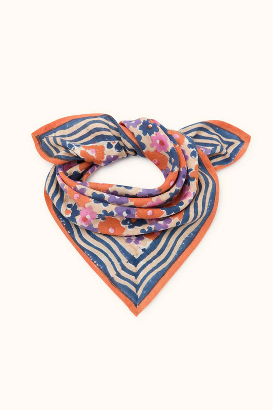 Small foulard Manika - Pâquerette macadamia