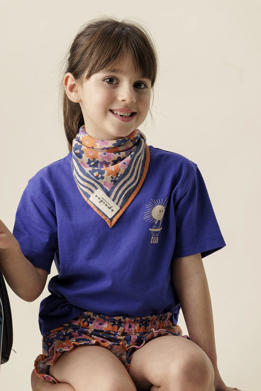Small foulard Manika - Pâquerette macadamia