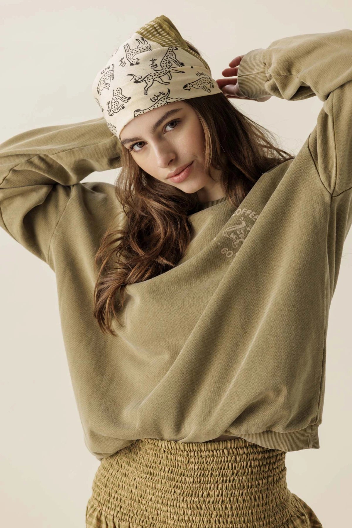 Small foulard Manika - Pongo macadamia