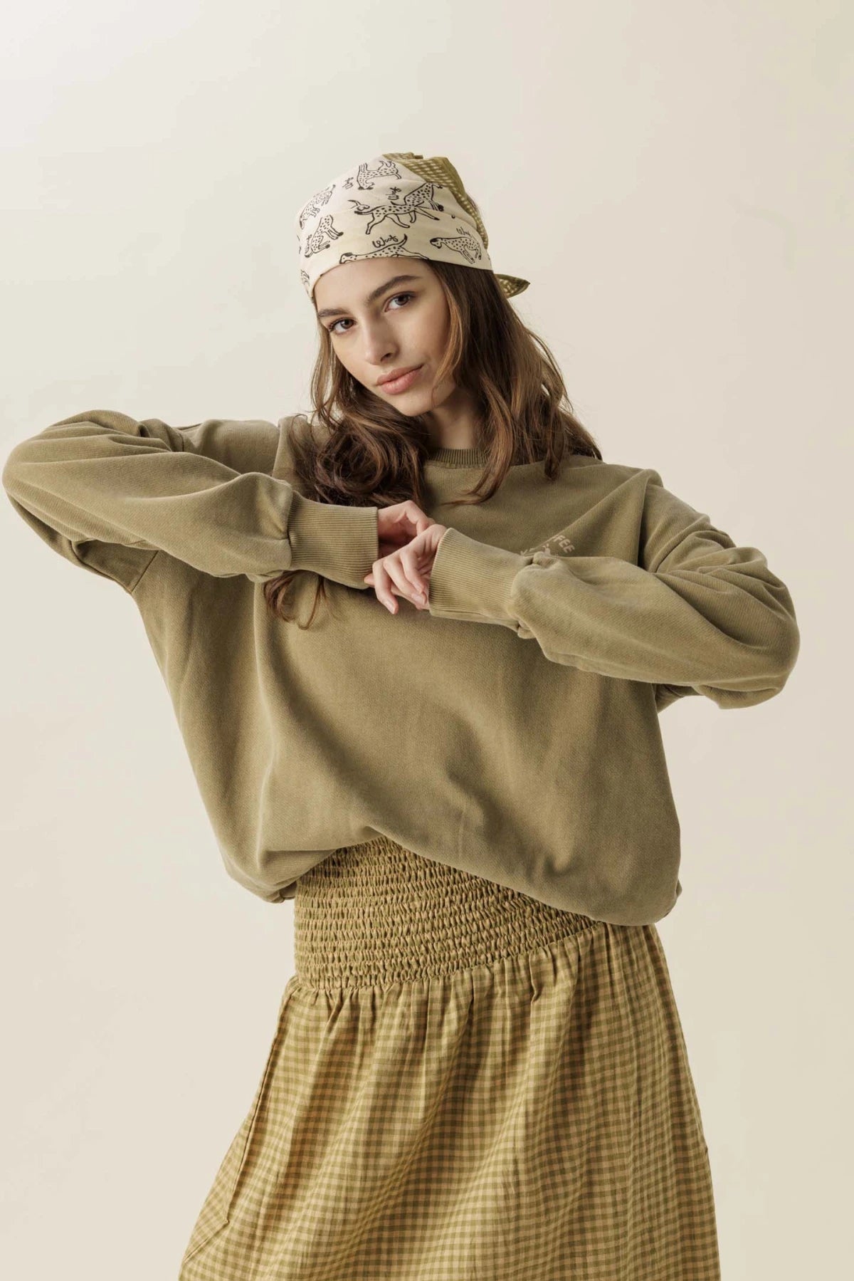 Small foulard Manika - Pongo macadamia