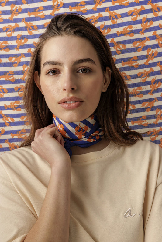 Small foulard Manika - Sebastien orange