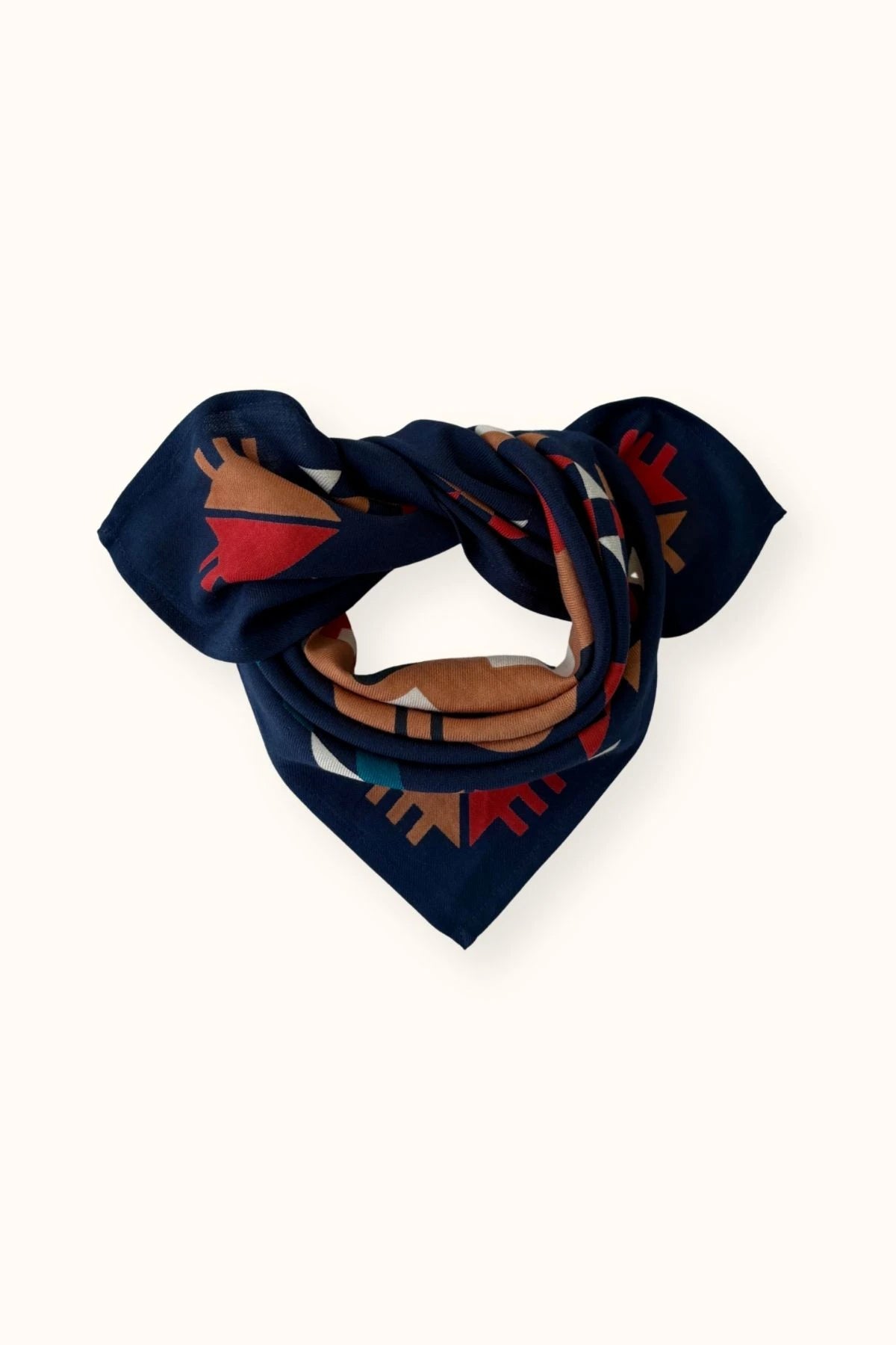 Small foulard Manika Rajah - Navy