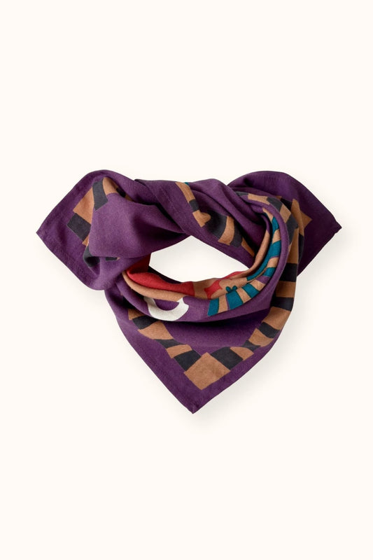 Small foulard Manika Corazon - Mauve