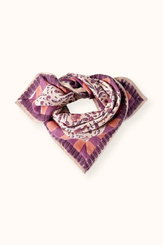 Small foulard Manika Cactus - Macadamia