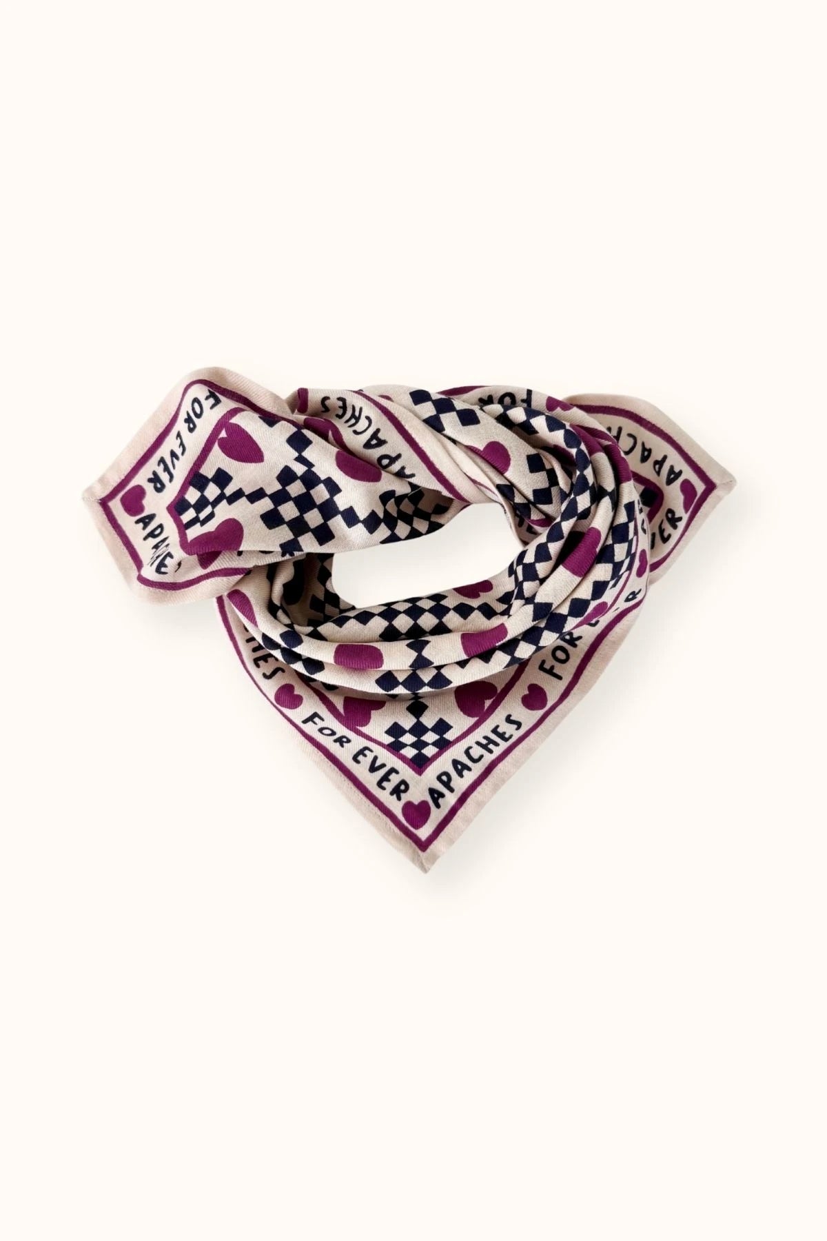Small foulard Manika - Amor macadamia