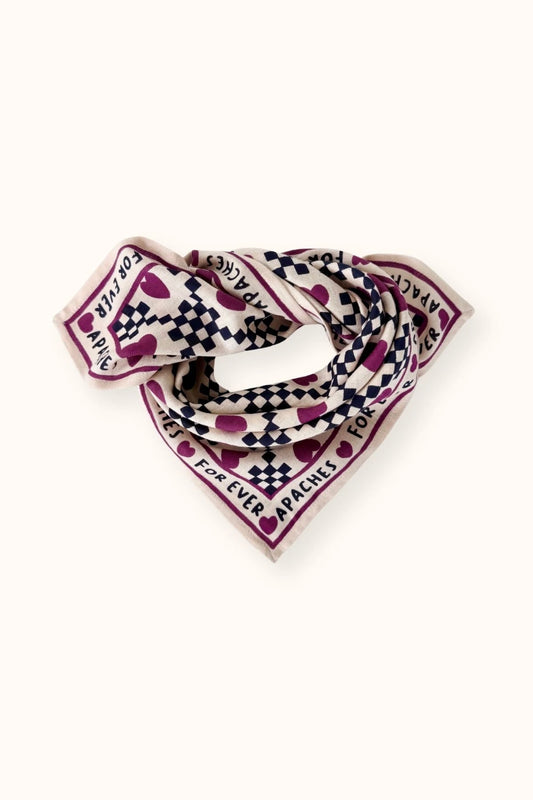 Small foulard Manika - Amor macadamia