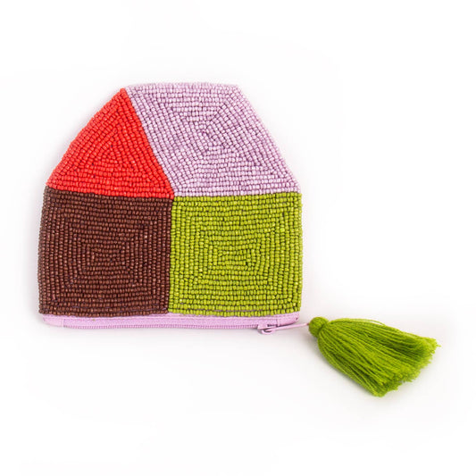 Petite trousse perlée maison