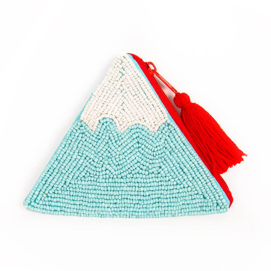 Petite trousse perlée montagne